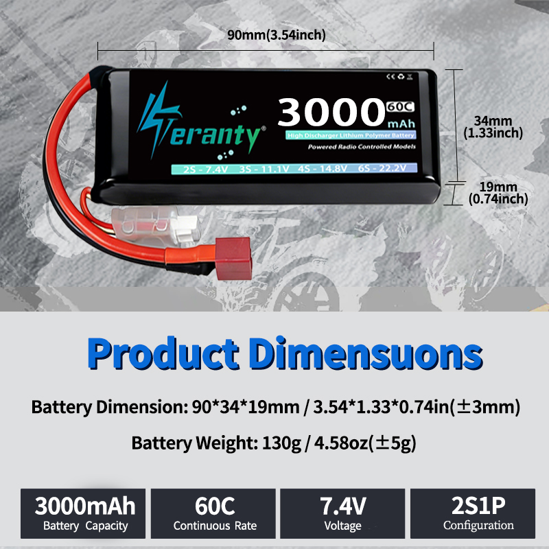 بطارية ليثيوم بوليمر TERANTY 2 - مراجعة Drone Battery Lipo وسعره