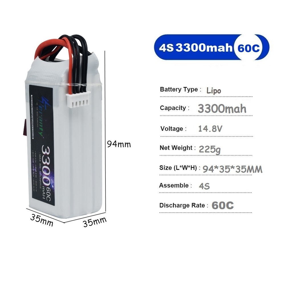 بطارية ليبو لطائرة سباق بدون ط - مراجعة Drone Battery Lipo وسعره