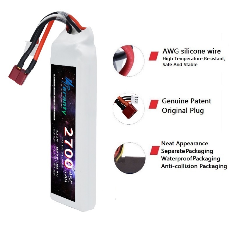 بطارية ليبو بمقبس T ، RC ، FPV - مراجعة Drone Battery Lipo وسعره