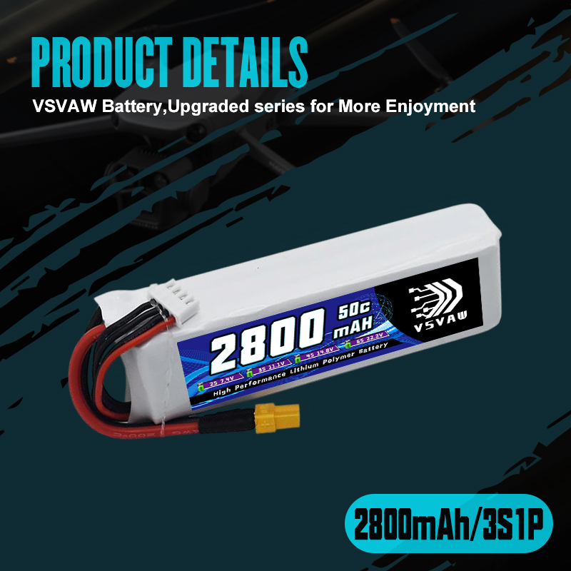 VSVAW 3S 2800mAh يبو بطارية 11 - مراجعة Drone Battery 3S وسعره
